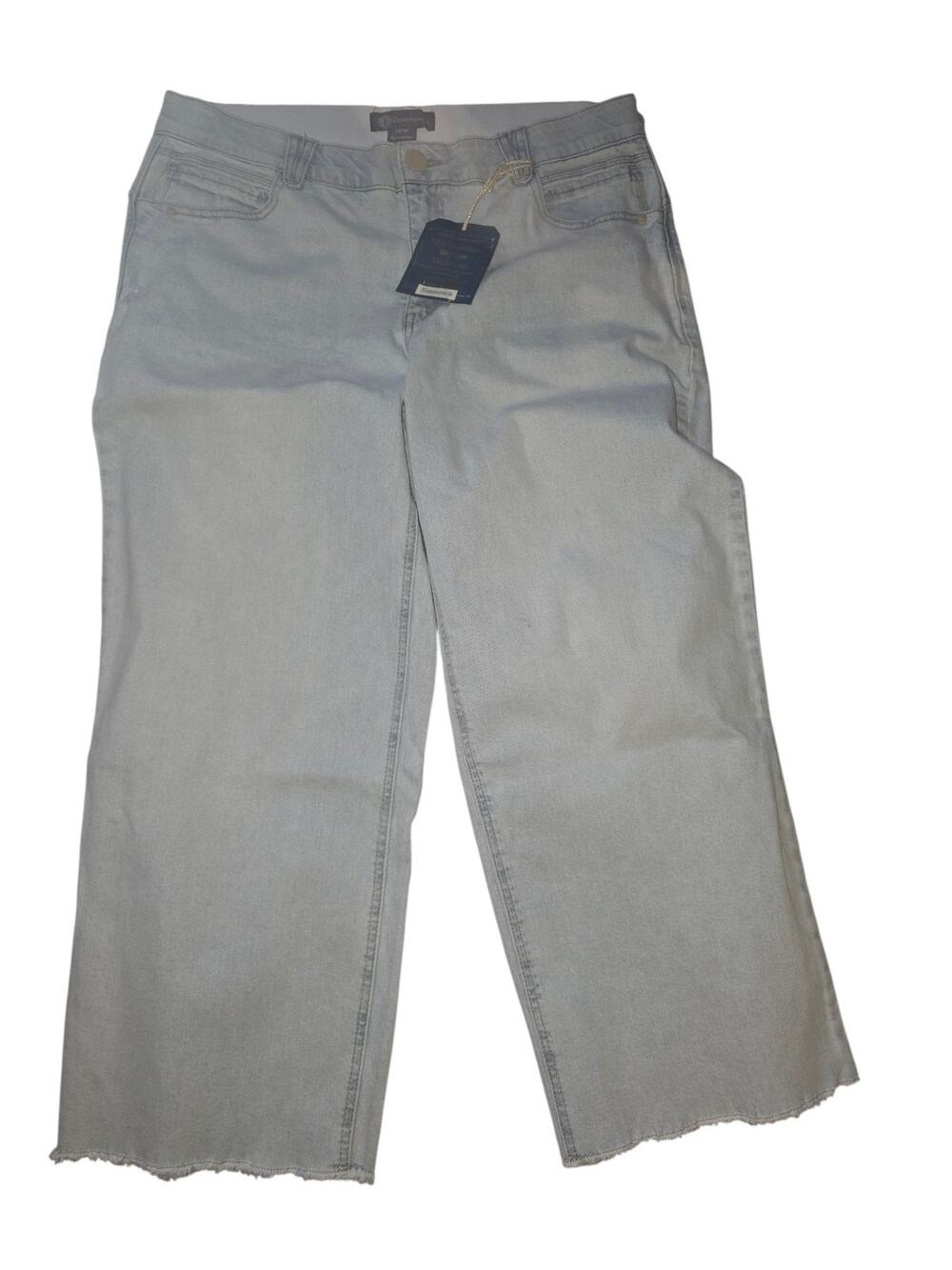 NWT Democracy Ab'solution Skyrise Wide Leg Jeans Womens 12 Comfort Luxe Touch